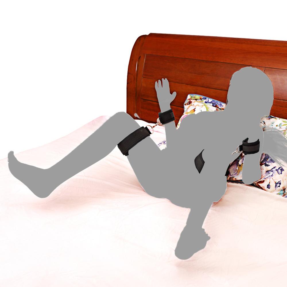 Adult Game Erotic Sex Toy for Couples Bondage Belt Kit Handcuffs Thigh Wrist Cuffs Sex Shop