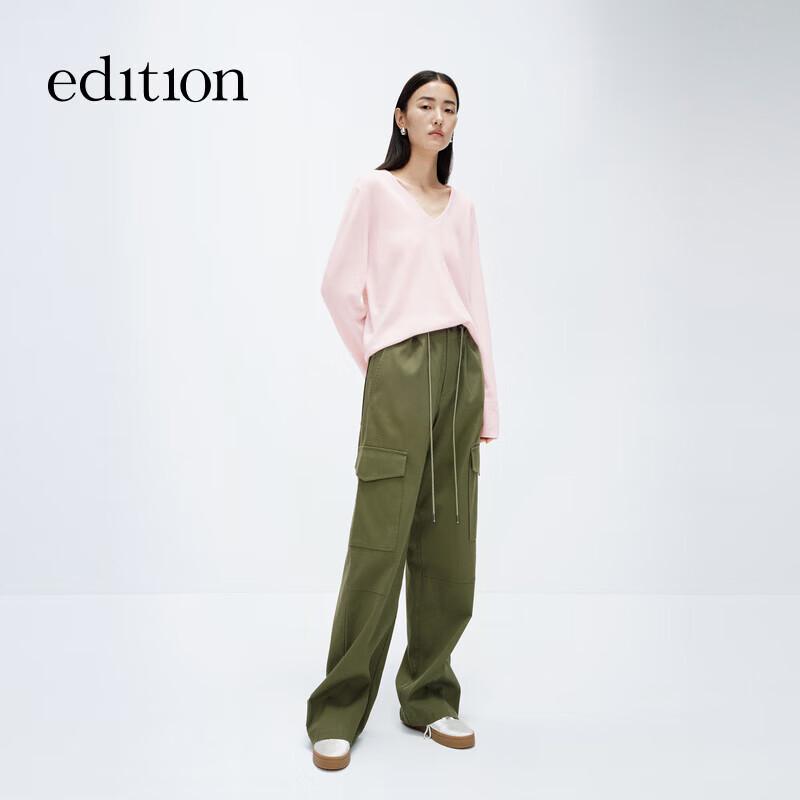 

edition Women s V-Neck Wool Cashmere Sweater M