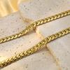 Accessories Stylish Simple Stainless Steel Nk Embossed Chain 18K Gold 6Mm Chain Necklace Does Not Fade