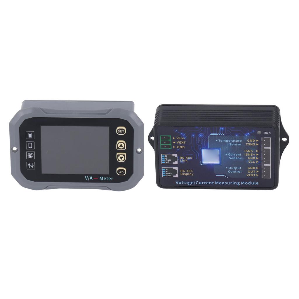 Battery Monitor 400A 2.4in Ultra Clear Display with Shunt 0‑120V Voltage Current Meter