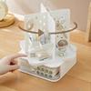 Rotating Hole Board Storage Box Organizer with Drawer Rack Office Table Student Desktop Small Compartment Stationery Storage Box