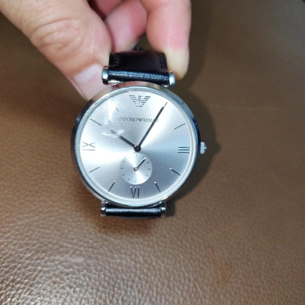 Used ARMANI watch EMPORIO Armani Emporio Emporio Armani Emporio working item black silver