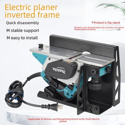 Support de rabot électrique pour le travail du bois, outil de décoration en bois massif portable.