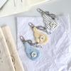 Soft Cloud Fabric Keychain with Star Music Note Pendants Multi Colors Lovely Car Key Decor for Valentine's Day Gift