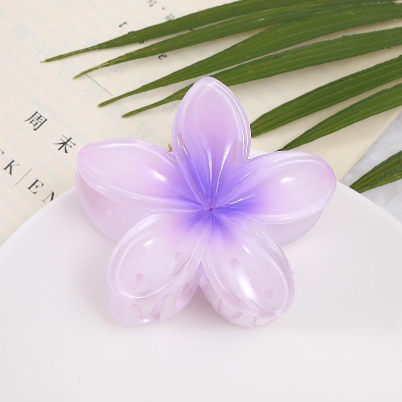 Summer Simulation Big Flower Grab Clip Hair Accessories, Holiday Wind Sweet Color Disc Hair Clip Woman