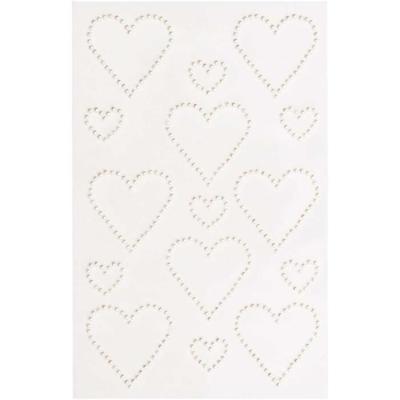 'Rico Design - Paper Poetry' Pearl Stickers Heart 1.5 Cm and 3 Cm