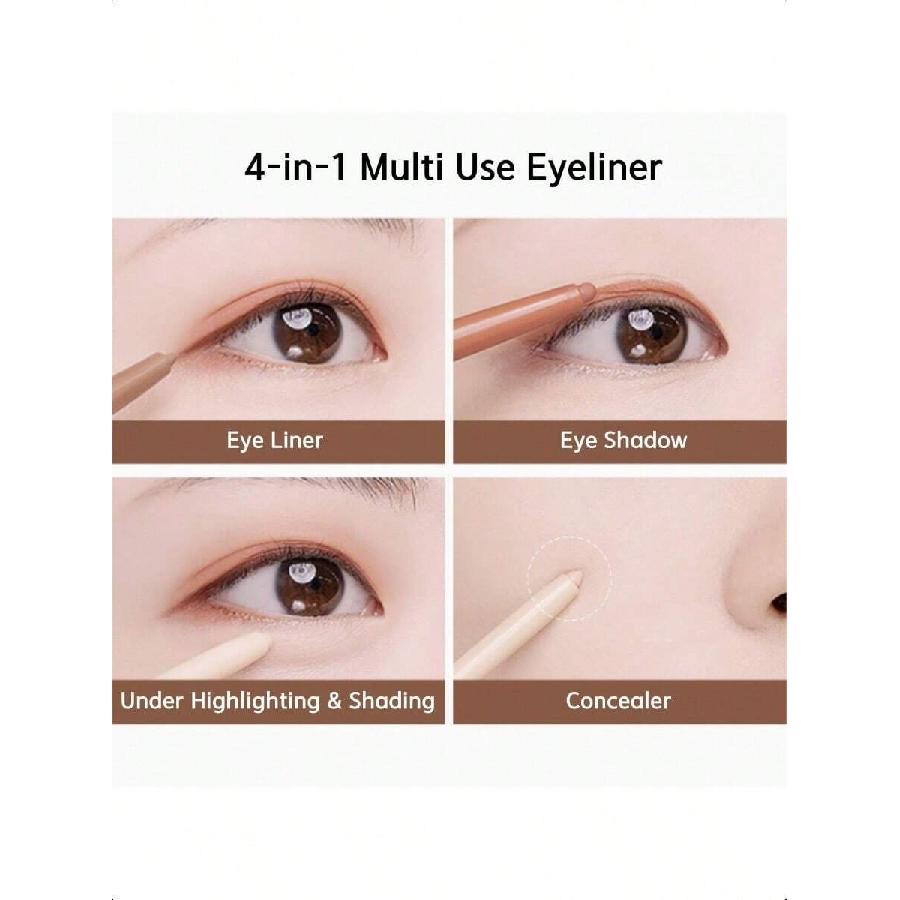 Bbia Last Auto Gel Eyeliner Långvarig Vattentät Gel Formula Med E-vitamin 0,3g Precisionsvridbar Spets För Vassa Linjer & Rökiga Ögon