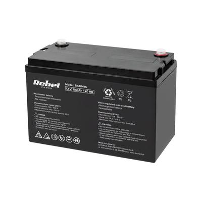 Rebel 12V 100Ah Gel Battery for UPS Power Supplies