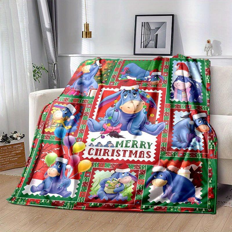 Eeyore Blanket Ultra-Soft, Warm, Cozy Throw for Living Room, Sofa, Four Seasons Travel Accessory Cute Cartoon Character Home Decoration