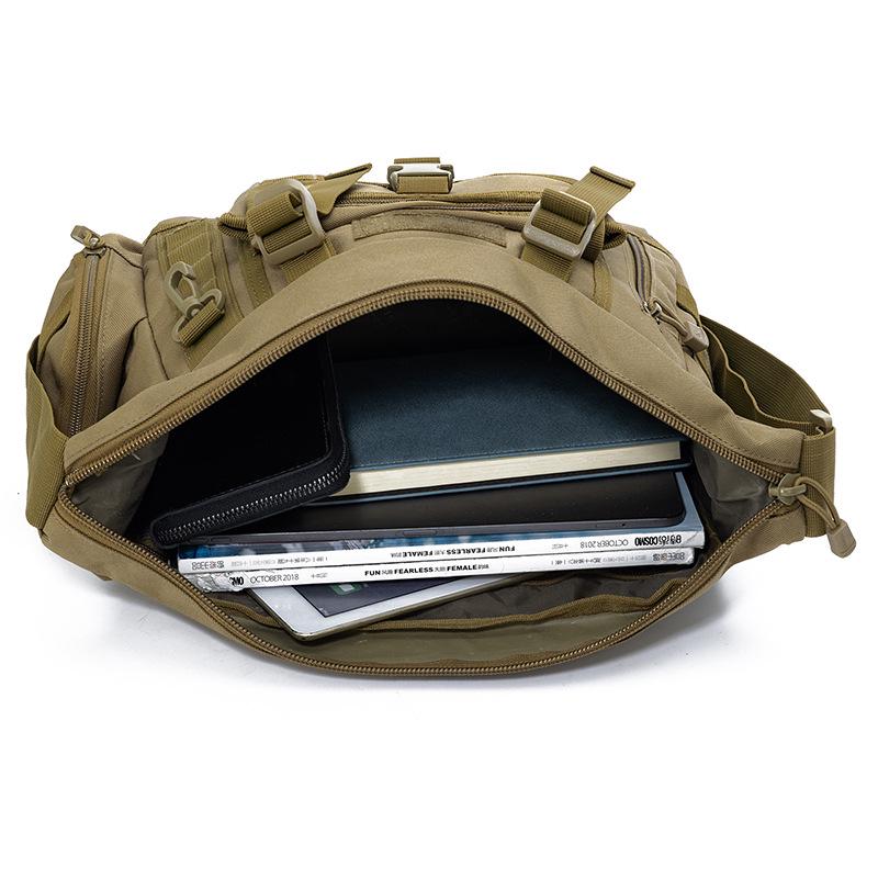 Men's Camouflage MOLLE Single Shoulder Laptop & Crossbody Bag - Fits iPad 3 & A4 Books