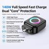 140W High Power Fast Charger Intelligent Battery Protection Auto Disconnect for Gaming Phone Laptop Tablet Office Use