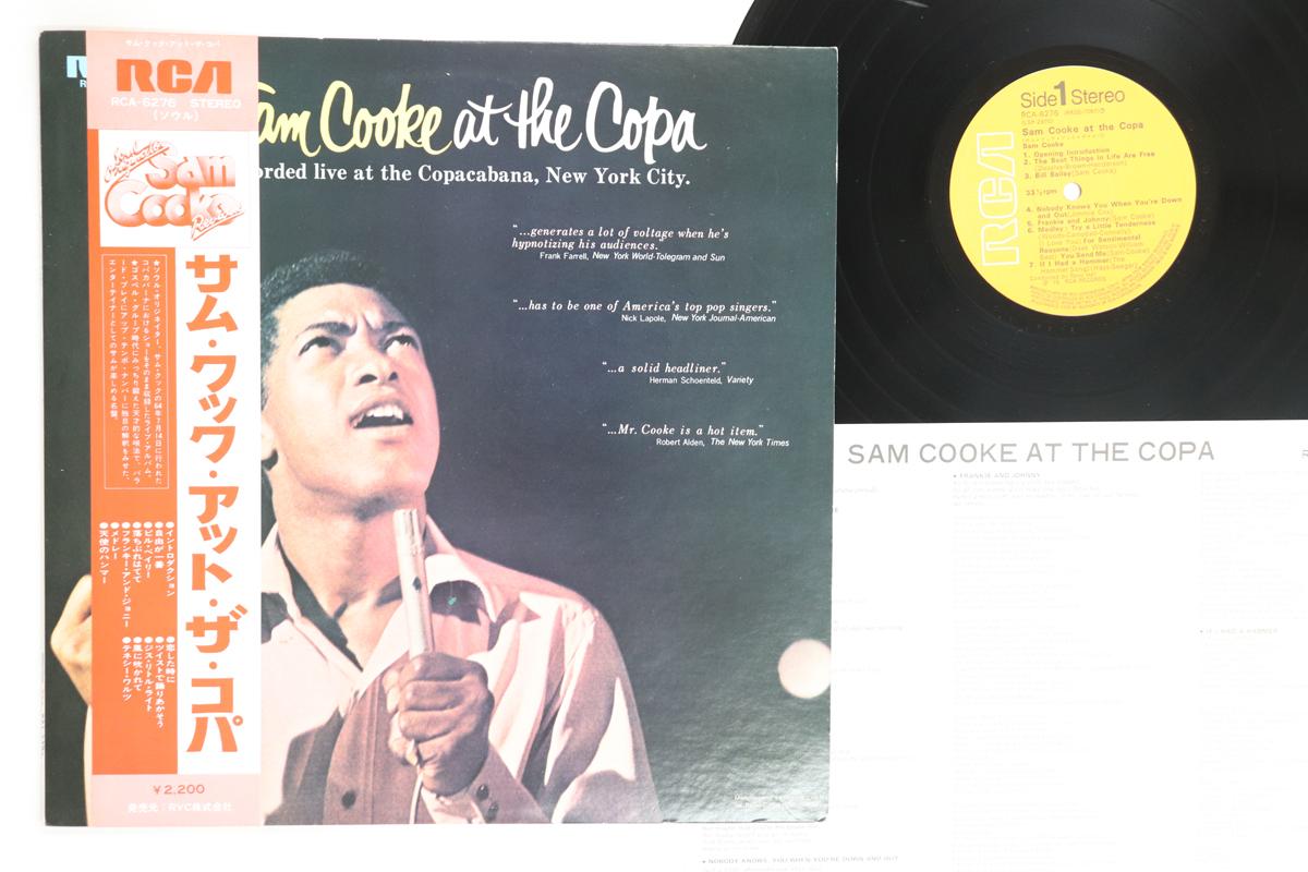 

LP Record SAM COOKE Sam Cooke At The Copa RCA6276 RCA Japan Obi SoulFunk Used