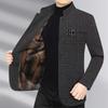 2025 Autumn/Winter Men's Wool Coat for Middle-Aged and Elderly – Business Casual Dad Style, High-Quality Outerwear.