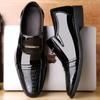 Men's Shoes, Casual Shoes, Young Men's Suits, Trendy Leather Shoes, Business Hong Kong-style Lacquered Surface, Pointed Head, Slip-resistant Cover,