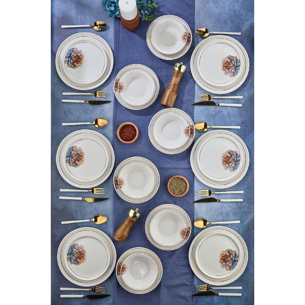 Set de cină Chakra Luxury Relief 24 piese pentru 6 persoane