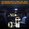 10Pcs W5W Led T10 Led Canbus Light Bulbs Car Parking Position Clearance Lights Interior Map Dome Reading Lamp 12V White