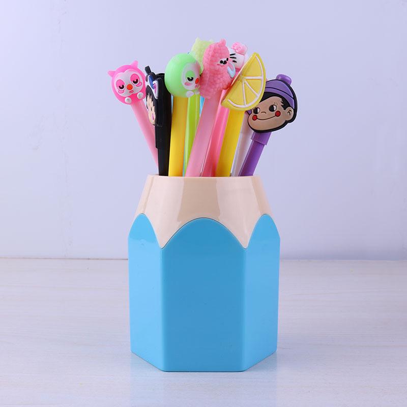 Candy Color Large-Capacity Pen Holder for Students and Children