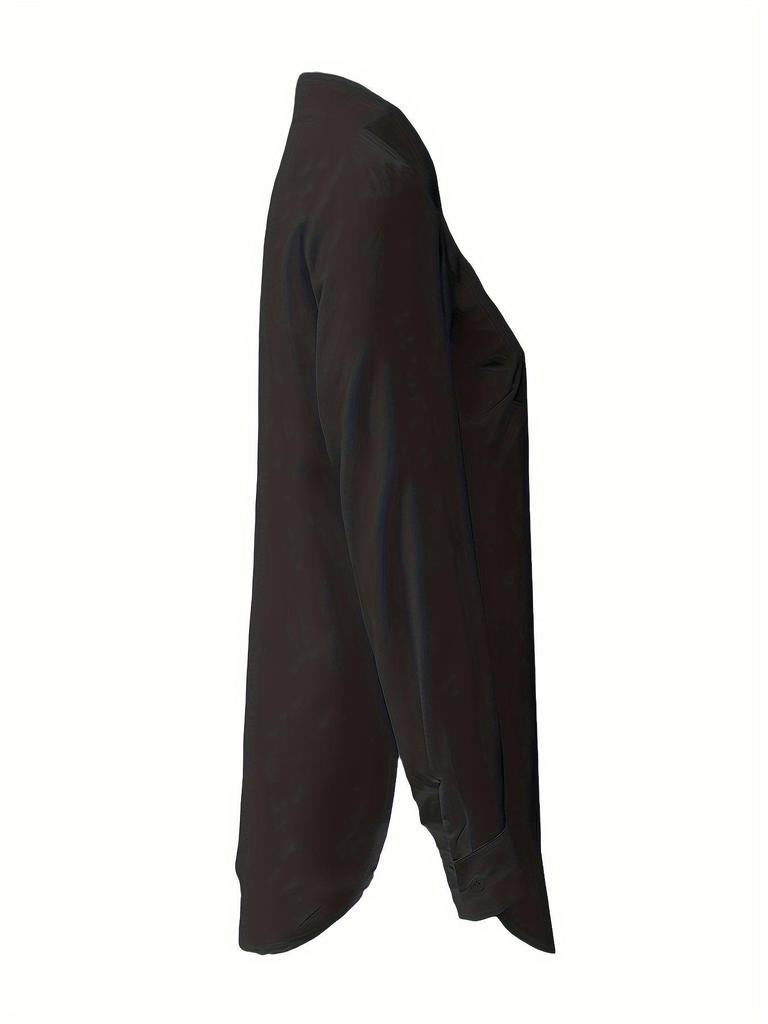 2024 Trendy Irregular Long Sleeve Women's Shirt - Four Seasons Fashion