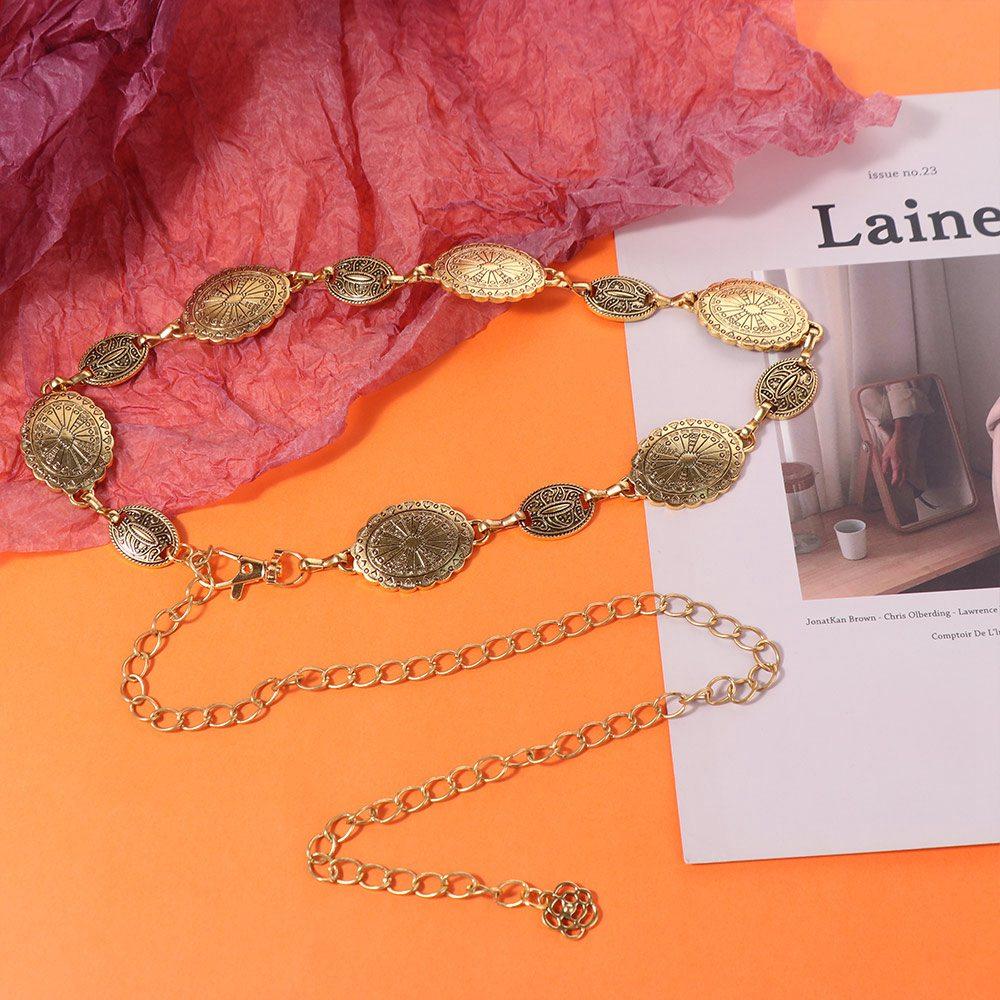 Oval Bohemian Waist Chains Belly Chain Tassel Body Chain Vintage Dress Belt Chains  Indian Dance