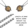 Herren Wikinger Wolf Halskette Edelstahl Mode Hip Hop Odin Amulett Keltischer Anhänger Halskette Vintage Charme Schmuck