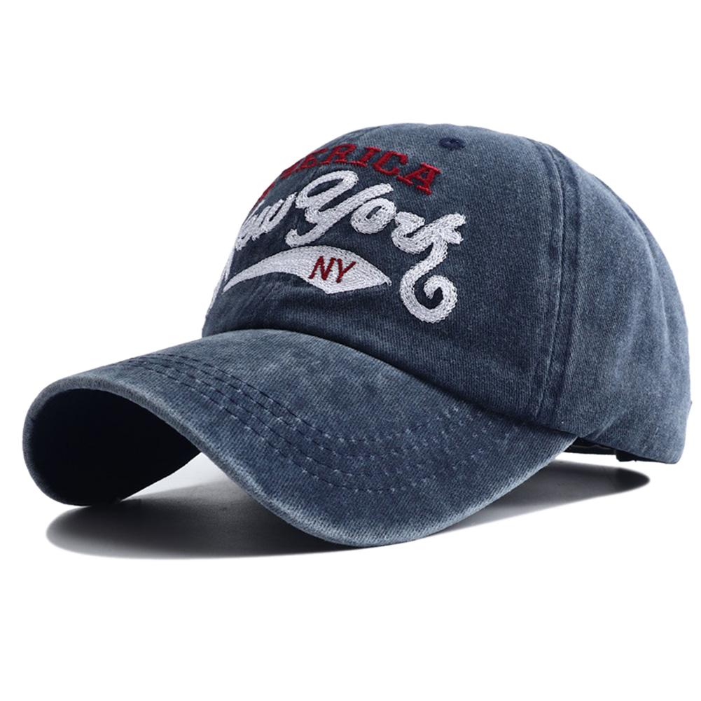 Retro Letter Embroidered Baseball Cap For Women Men Hip Hop Fishing Snapback Hat Women'S Washed Old Duckbill Cap Gorras Hombre