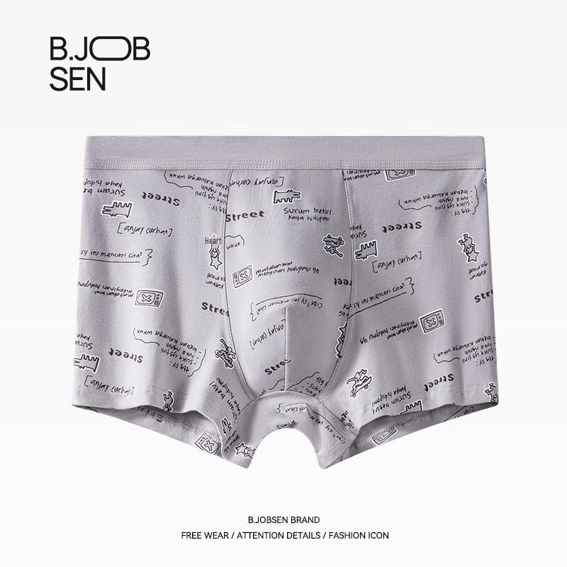 B.JOBSEN Men's Pure Cotton Breathable Boxer Briefs
