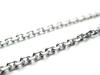MA Street Style Thick Long Necklace Anchor Cut Stainless Steel Chain [Silver One] [3mm 70cm] Men's