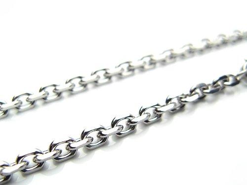 

Толстое длинное ожерелье MA Street Style с якорной огранкой из нержавеющей стали [Silver One] [3 мм 70 см] для мужчин