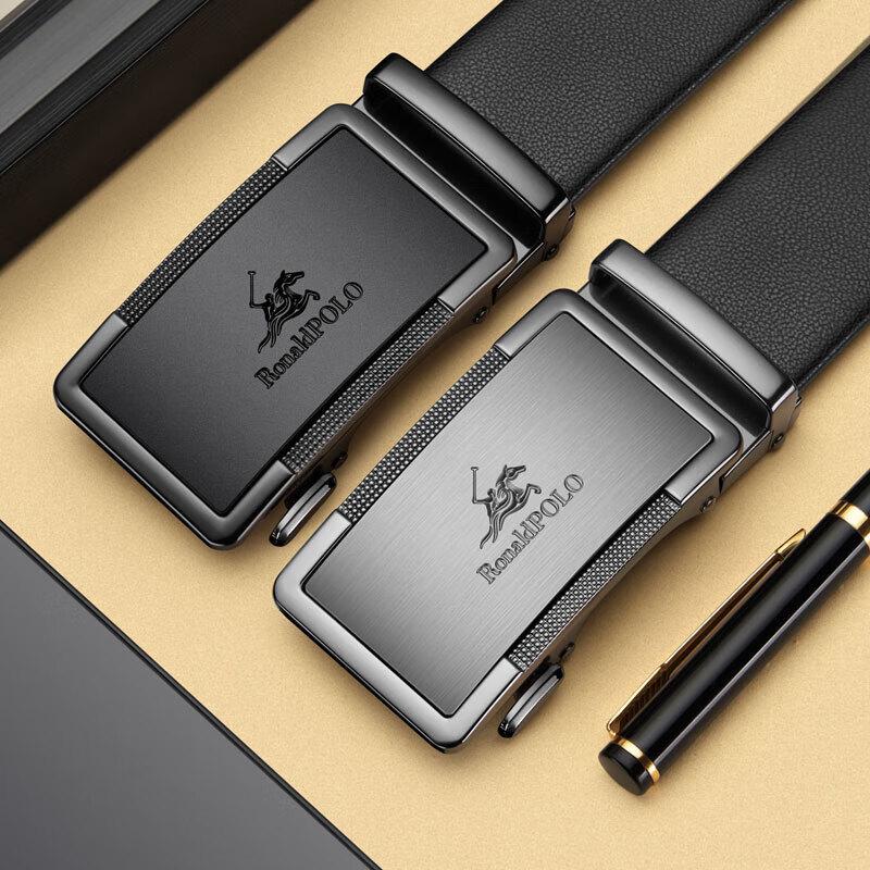 Men's Automatic Buckle Genuine Leather Belt