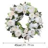 Artificial Peony Wreath Flower Arrangement Sturdy Garland for Anniversary Window