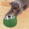 15° Angled Dog Bowl, Kibble Dispenser, Cartoon Design, Sturdy, Pet Accessory, Lightweight,