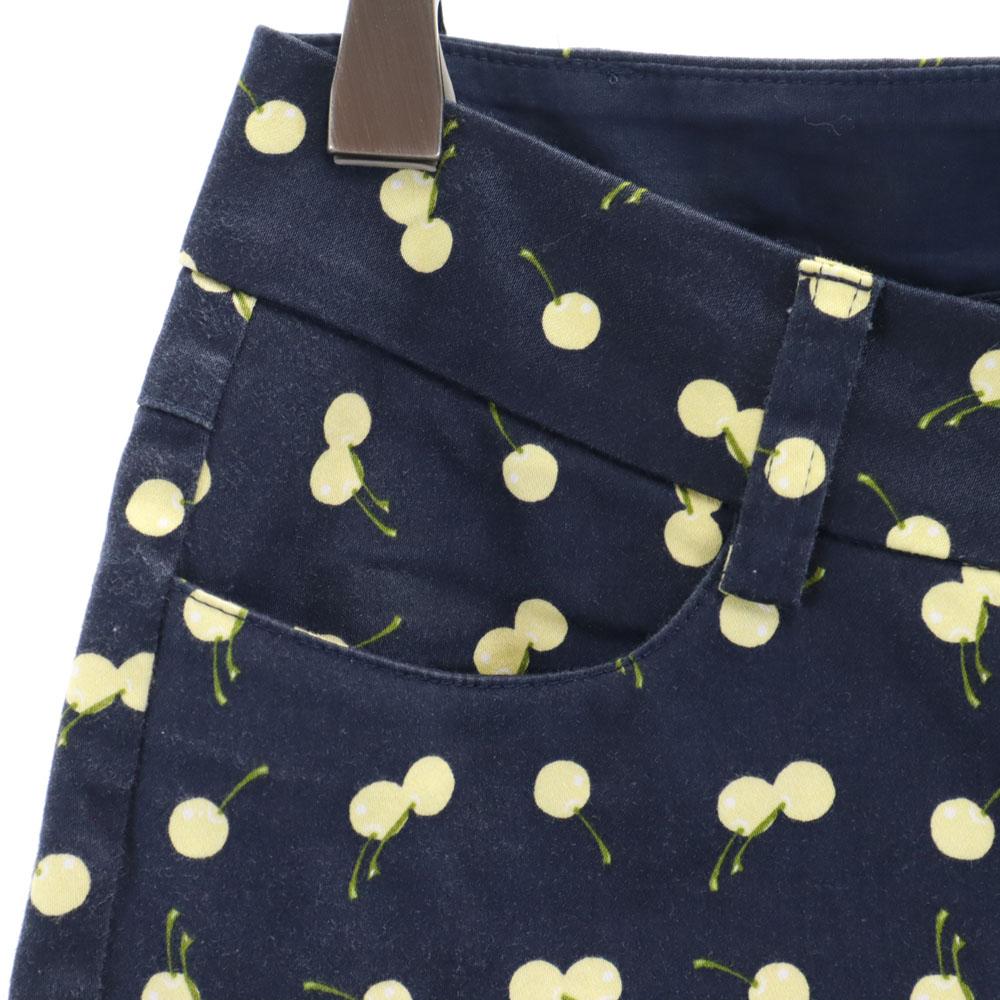 MAX&CO cherry pattern skinny pants 38 Navy Women Used