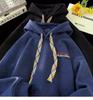 Men's Heavyweight Embroidered Hoodie - Versatile, Loose, Casual Sports Jacket for Autumn and Winter