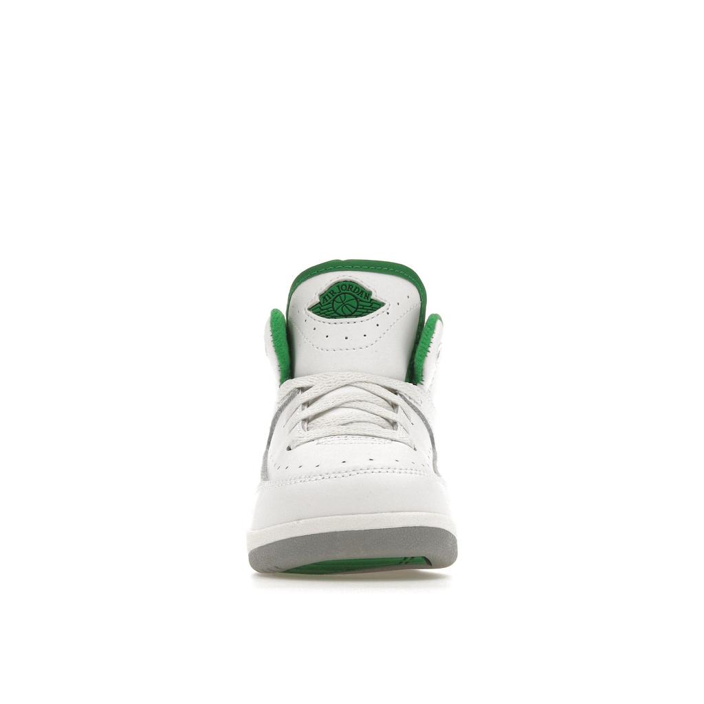 Air Jordan 2 Retro TD Lucky Green Baby Sneakers White Sail Light-Steel-Grey DQ8563-103