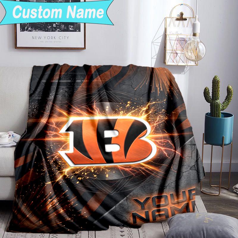 Custom Name Blanket Cincinnati Browns Legacy Blanket Bedding Blanket for Travel, Camping, Living Rooms, Offices, Sofas, Fan Christmas Gift