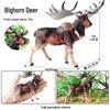 Children's Cognitive Toy: Solid Animal Models - Elk, Red Deer, Reindeer, and White-tailed Deer Christmas Ornament