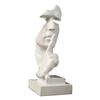 Resin Silence Is Gold Sculpture Statuette Figurine Craft Office Home Decoration