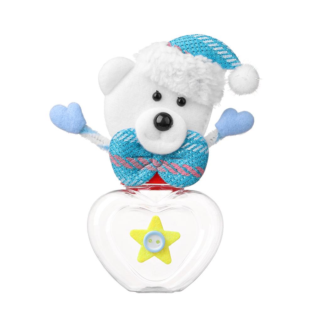 Festival Supplies Xmas Accessories DIY Storage Bottle Kids Candy Jar Santa Claus Cute Box Christmas