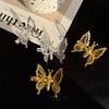 AWAYTR Luxury Hollow-out Gilded Butterfly Duckbill Hairpin Alloy Hair Clip Valentine Headwear Hair Accessories Festival Gift