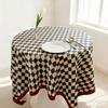 Simple Design Checkerboard Tablecloth 75x75cm Vintage Tablecloth Dining Table
