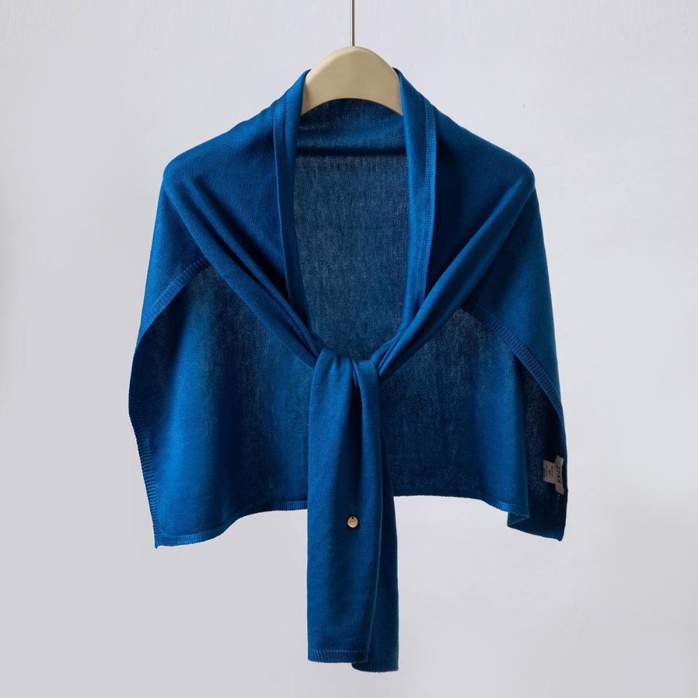 Thin Knitted Neck Wrap Cloak Triangle Scarf Simple Crochet Scarves Clothes Decoration