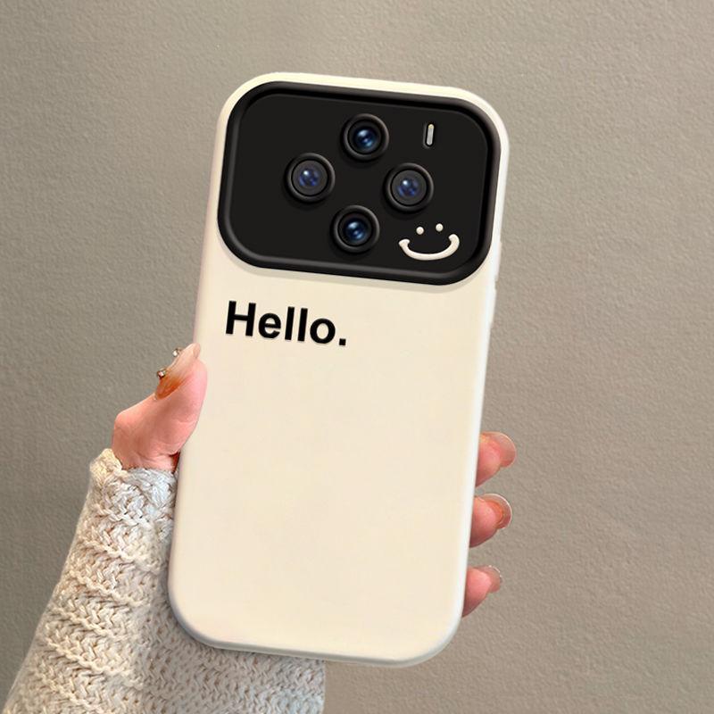 

Подходит для чехла телефона Vivo 100s Высококлассный и нишевый Жидкий силикон X100spro Подвесная веревка Простой Привет vivoX100S бездна