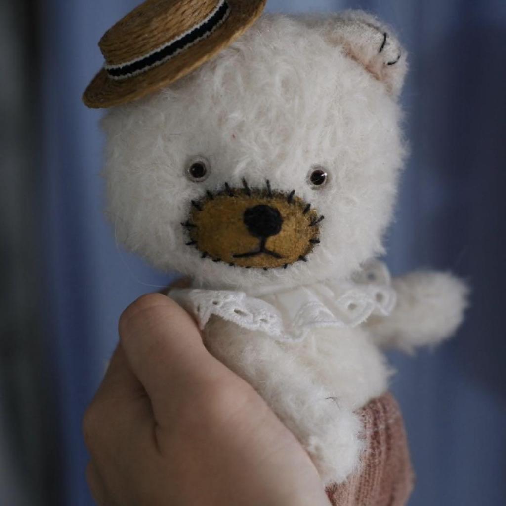 [USED] Artist Bear, Teddy Bear, Polar Bear, Plush Toy, Overseas Artist