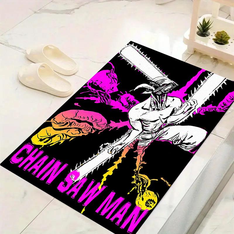 Chainsaw Man Carpet Rug for Living Room Bedroom Home Sofa Decoration,Kids play Non-slip Floor Mat