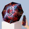AC Milan Pattern Printed Mini 5 Folds 8 Ribs Compact Umbrella Windproof Waterproof Lightweight Portable Folding