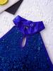 Kid Sleeveless Shiny Sequins Backless Professional Ballet Gymnastics Leotards Girls' Dancewear Child Dance Jumpsuit