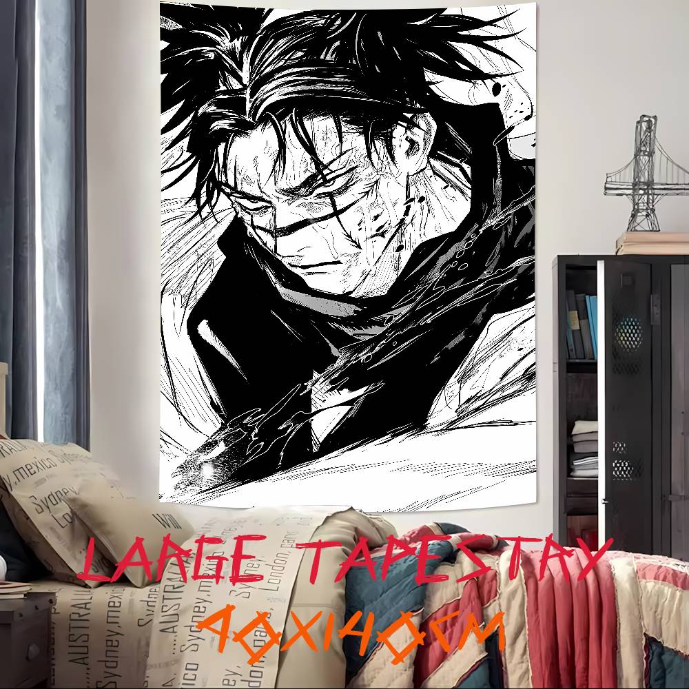 Popular Anime Cool Choso Tapestry Decoration Bedroom Dormitory Background Cloth Holiday Home Party Living Room Club Tapestry
