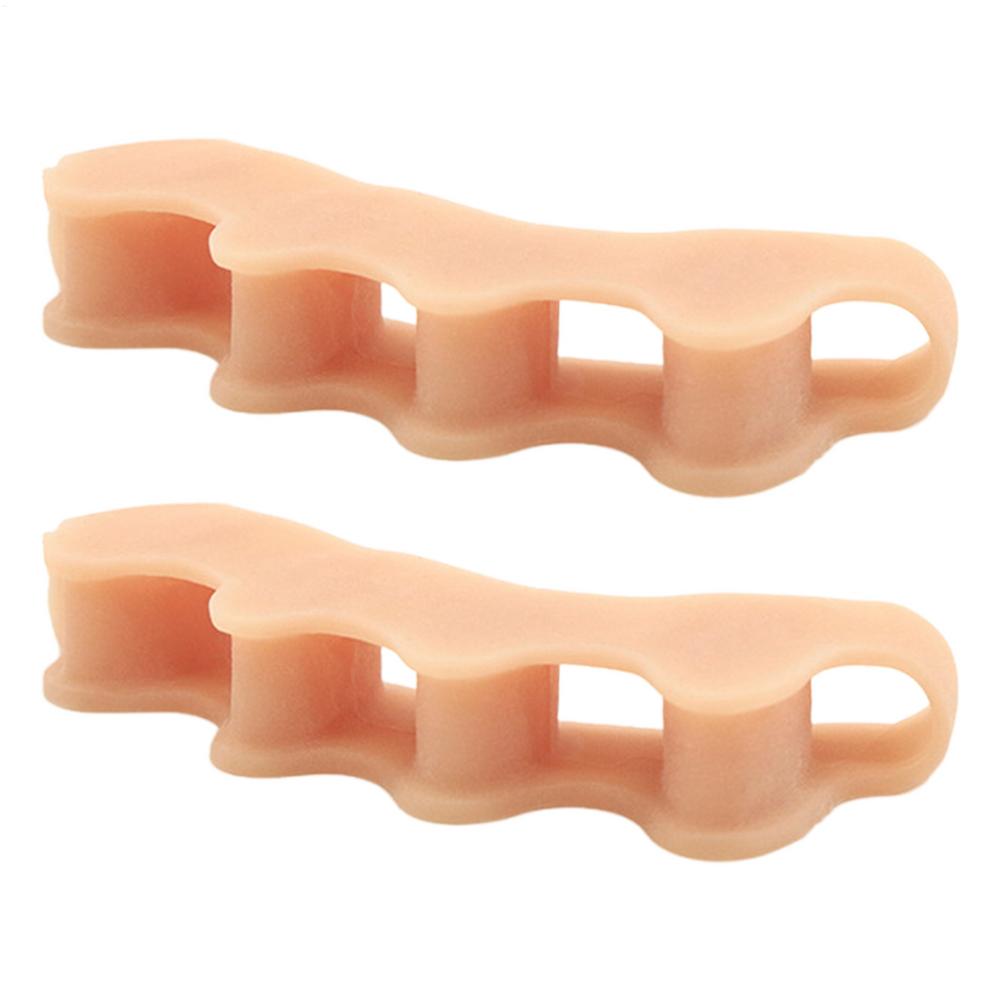 1 Pair 5 Hole Correct Toes Spacers Foot Corrector Big Toe Separators Reusable All Shoe Divider for Women Men Elderly Gym Yoga