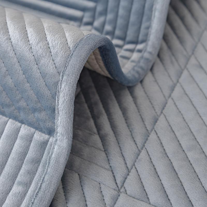 Осень и зима Новая голландская плюшевая супер мягкая однотонная вышитая диванная подушка — фото 6