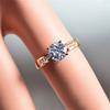 CopperWedding Bands Rings for Women Inlaid AAA Cubic Zirconia Luxury Engagement Jewelry Gifts